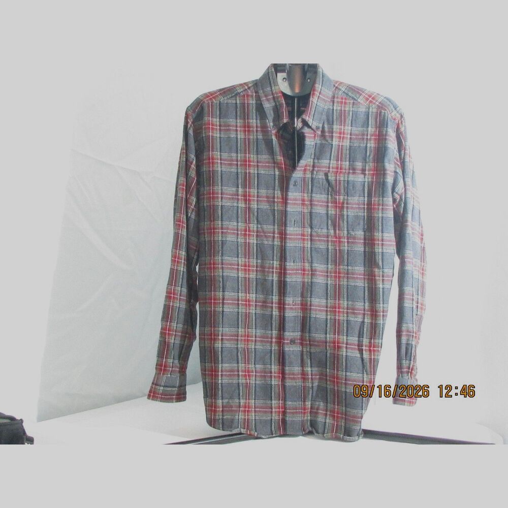 LL Bean Traditional Fit Plaid Flannel Shirt